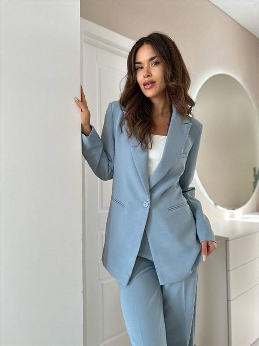 Костюм Ирби (серо-голубой) - Nadi bordo фото 5