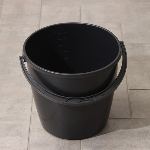Цена за 2 шт. Ведро хозяйственное с мерной шкалой ЕлПласт «Дачное», 10 л, пластик, чёрное