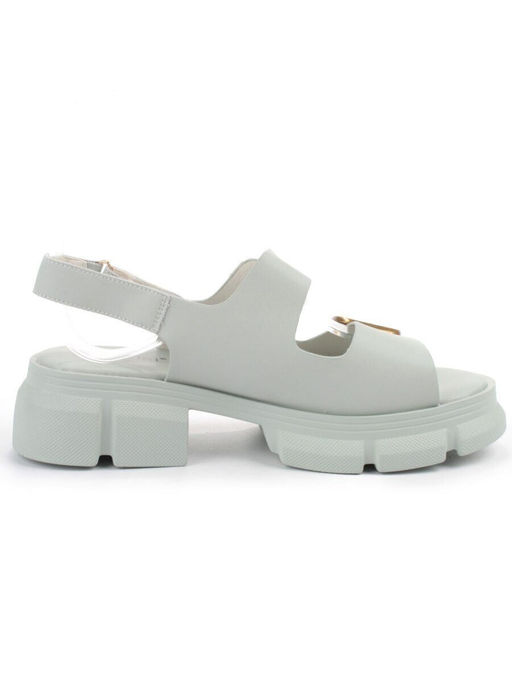 08-PEAG61-3 LT. GREEN Босоножки женские (натуральная кожа)