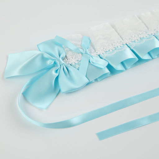 Карнавальная повязка Лолита цвет голубой с белым кружевом - Simaland фото 2