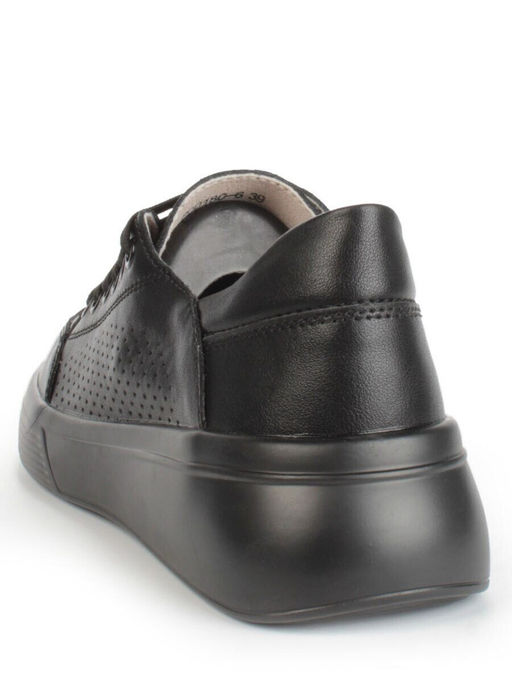 05-PDD180-6 BLACK Кроссовки женские (натуральная кожа)