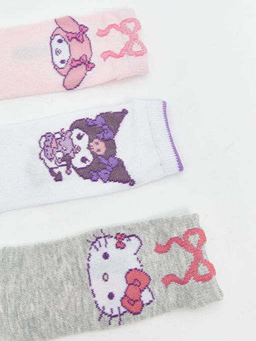 Hello Kitty ve Arkada?lar? Desenli K?z ?ocuk Patik ?orap 5li