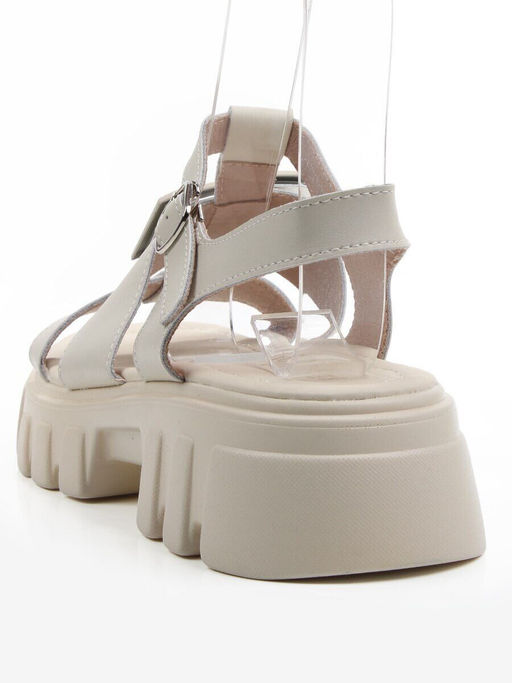 08-PEY195-2 LT. BEIGE Босоножки женские (натуральная кожа)