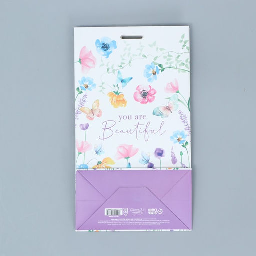 Пакет подарочный с лентой Красота внутри, 13 х 23 х 7 см - Дарите счастье фото 6