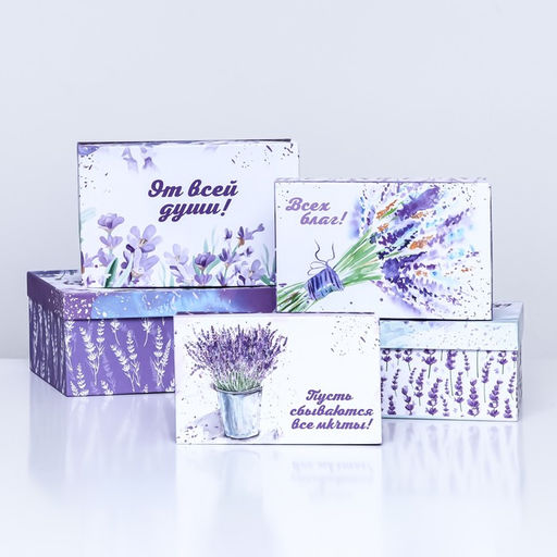 Набор коробок 10 в 1 В твой праздник, 30?20?13 - 12?6.5?4 см