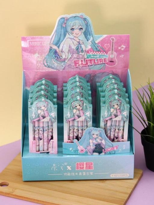 Набор маркеров-текстовыделителей 6 шт. "Star girl"