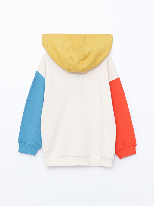 Kap??onlu Bask?l? Erkek Bebek Sweatshirt - Waikiki фото 2