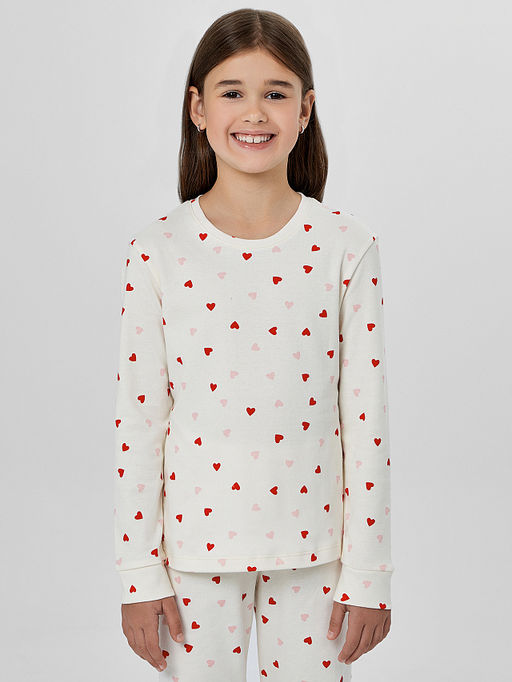 Комплект для девочек с узором сердечки - Mark formelle фото 3