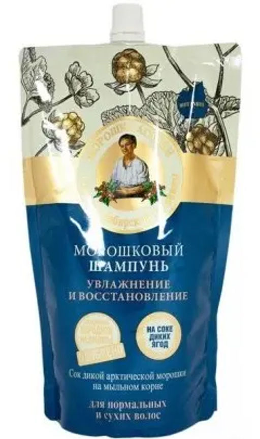 "РБА на СОКАХ" ( ДойПак-500мл ) Шампунь д/в Увлажн. и Восстан. Морошковый.12