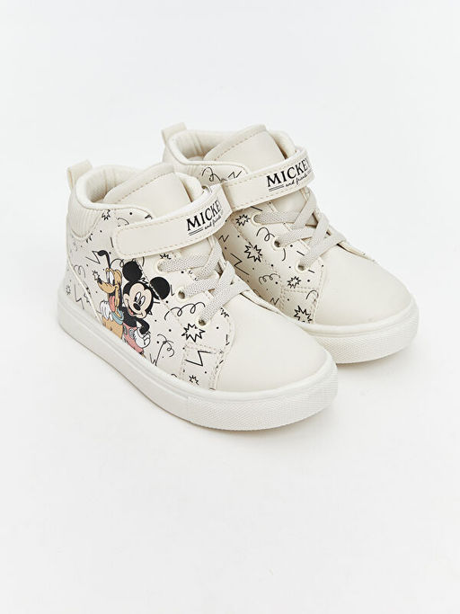 Mickey Mouse Bask?l? Erkek Bebek Spor Ayakkab?