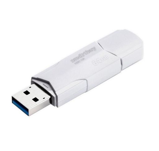 Флеш-накопитель 64Гб "Smartbuy CLUE" White (SB64GBCLU-W)