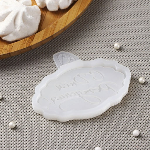 Силиконовый молд «С днём рождения», 8.5×7 см, прозрачный