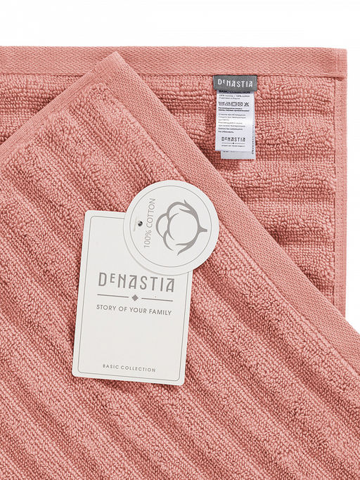 Полотенце махровое 50x90 розовый махровая ткань