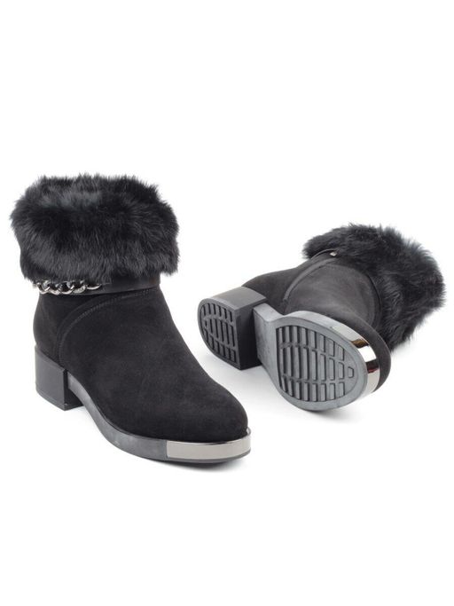 04-206W-8Y1 8J33M Ботинки зимние женские (натуральная замша, натуральный мех) - Фабричный китай фото 16