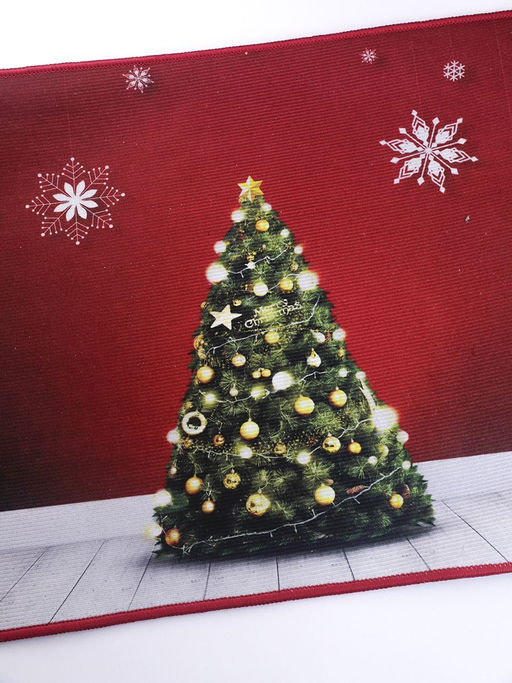 Коврик Придверный НГ Елка 55х30 см - Family фото 3