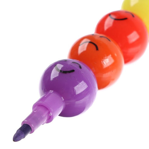 Набор для рисования: печать 3 шт., штемпельная подушка, карандаш 7 цветов, цвет голубой - Simaland фото 7