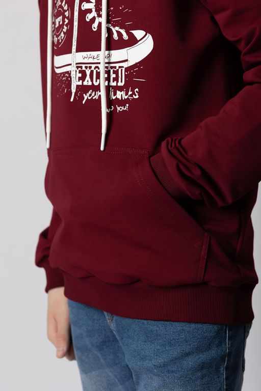 Худи мужское М-1104: Бордо - Relay фото 5