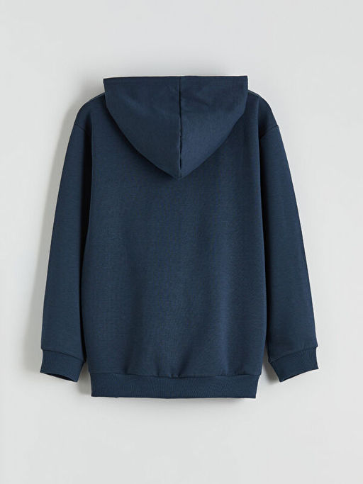 Kap??onlu Erkek ?ocuk Fermuarl? Sweatshirt