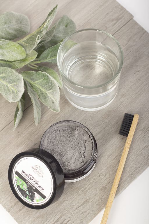 Зубной эко-порошок Угольный - Siberina фото 3