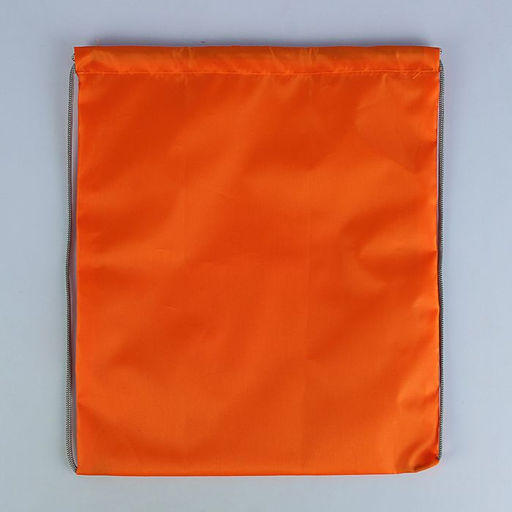 Мешок для обуви 420 х 340 мм, Calligrata Стандарт, (мягкий полиэстер, плотность 210 D), оранжевый  фото 4