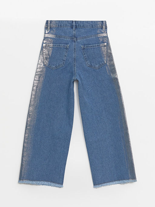 Hologram Bask?l? Wideleg K?z ?ocuk Jean Pantolon - Waikiki фото 2
