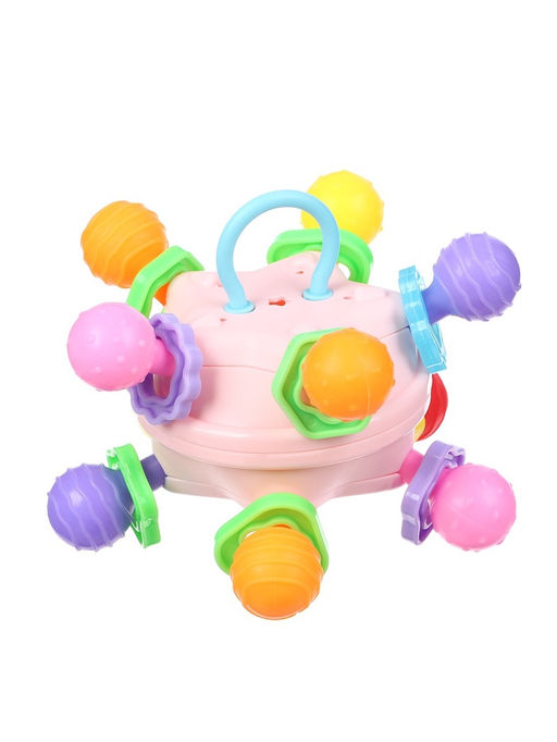 Развивающая сенсорная игрушка «Тянучка», с погремушкой