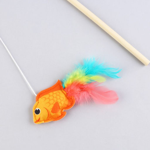 Дразнилка из фетра Рыбка, 6,4х4,8 см - Пушистое счастье фото 3