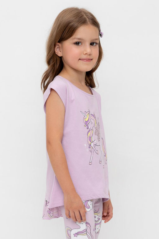 Crockid _ КР 302319-1/ледяная орхидея к539 фуфайка (футболка) для дев  фото 5