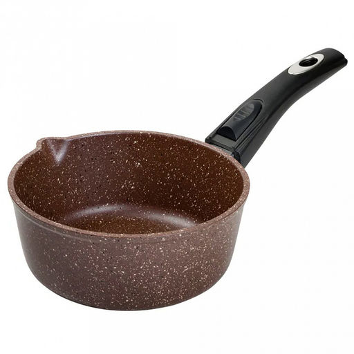 Ковш с тефлоновым покрытием 2,0л, д20см "Шоколад", h8,5см, s0,4см, съемная ручка из термостойкого пластика (Россия)