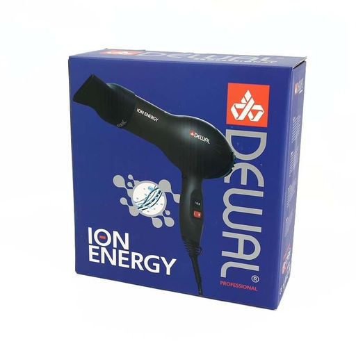 Dewal Профессиональный фен для волос / ION Energy 03-8800 Black, черный, 2000 Вт фото 3