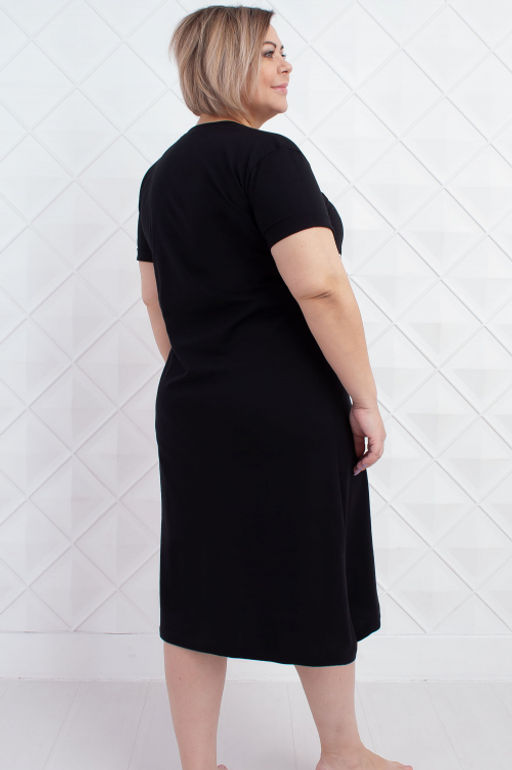 Арт. 4134 Туника женская 50-58 (5 шт) Цвет:черный - Калинка фото 2