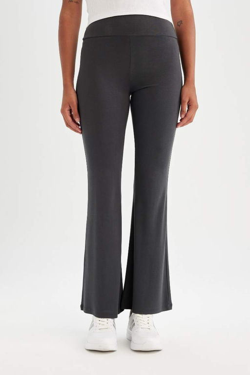 Брюки DeFactoFit из модала с расклешенными штанинами  фото 4