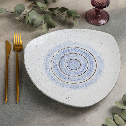 Блюдо керамическое для подачи «Бриз», 26×26 см