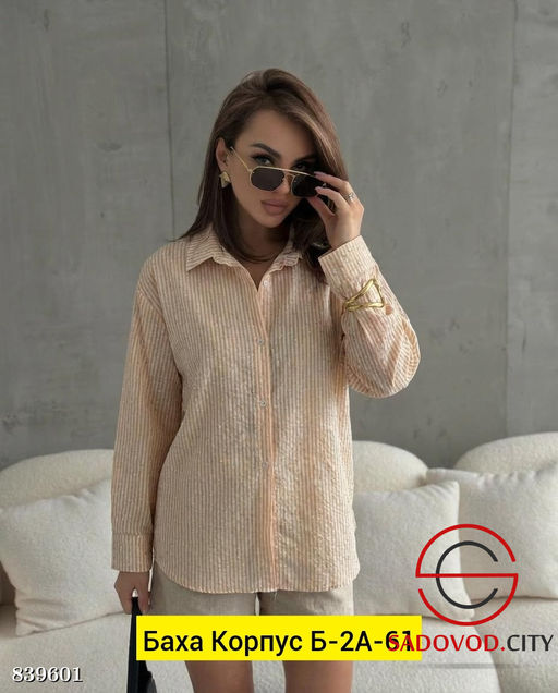 Рубашка женская из хлопка - Bruno фото 2