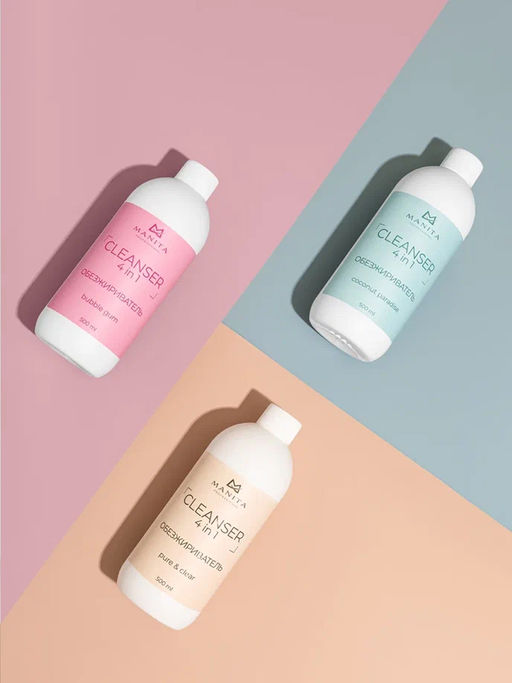 Manita Professional Обезжириватель для ногтей универсальный 4 в 1 / Coconut Paradise, 500 мл