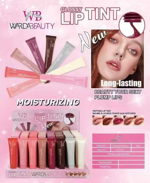 Набор тинт блесков для губ WardaBeauty - 8 штук