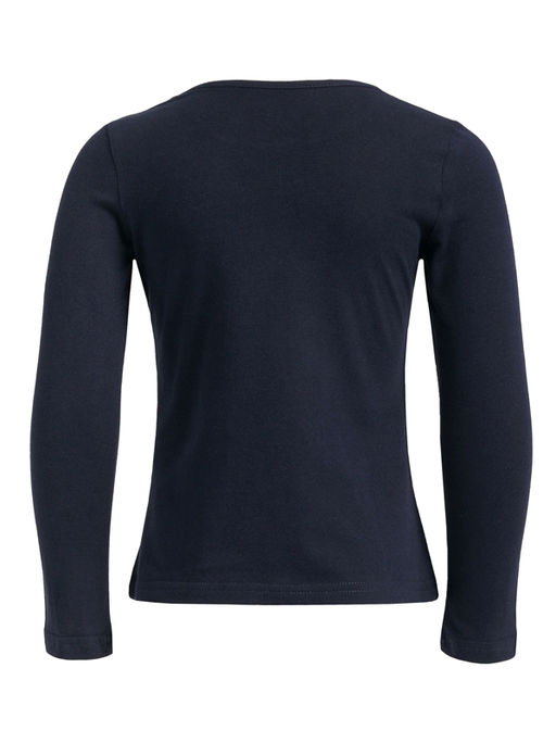 Лонгслив Апрель хлопок темно-синий  фото 2