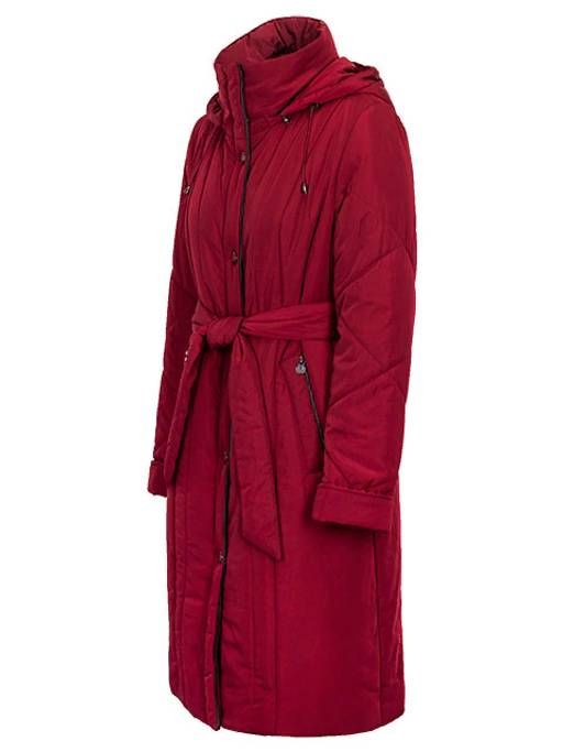 Пальто ж Н-8060 бордовый пристрой участника
