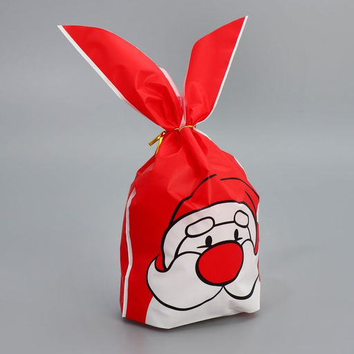 Цена за 20 шт. Мешок подарочный с ушками Дедушка Мороз, 12 11.5 см - Дарите счастье фото 8