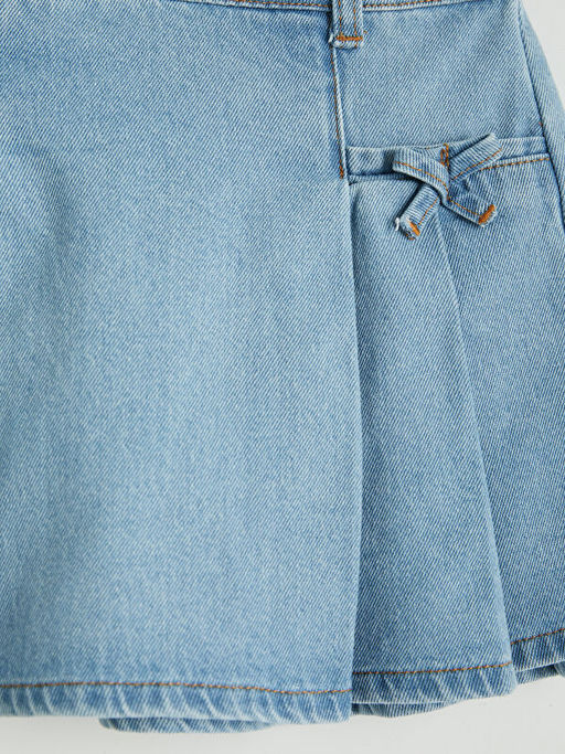 Pileli K?z ?ocuk Jean Etek