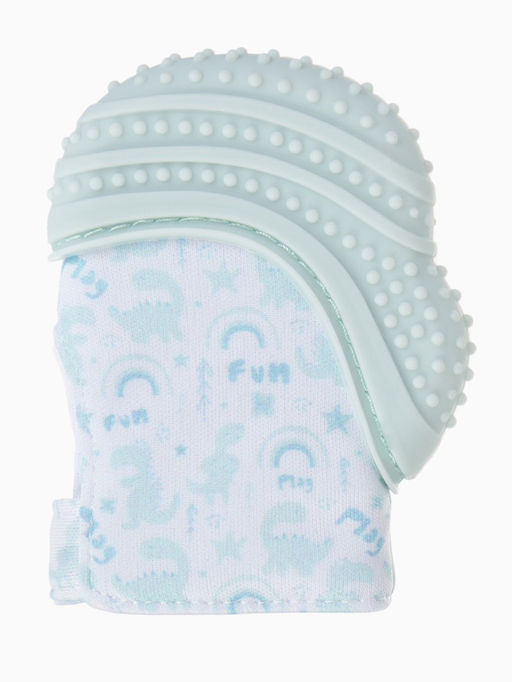 Прорезыватель на ручку для зубов «Дино», светло-серый