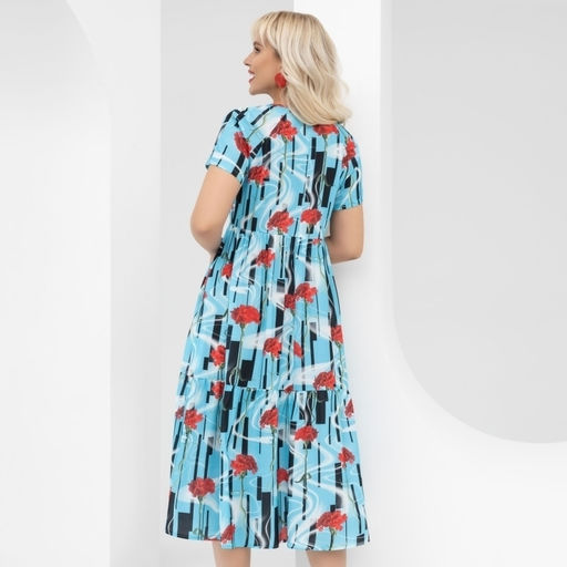 Платье Воздушная стихия (яркие цветы) - Charutti фото 5