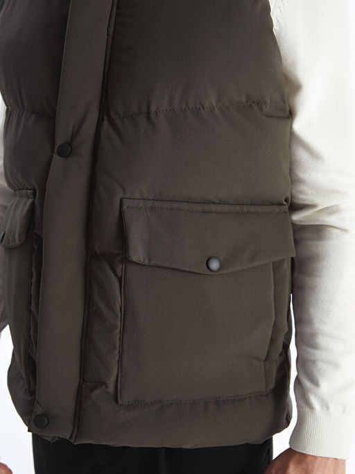 Standart Kal?p Dik Yaka Erkek ?i?me Yelek