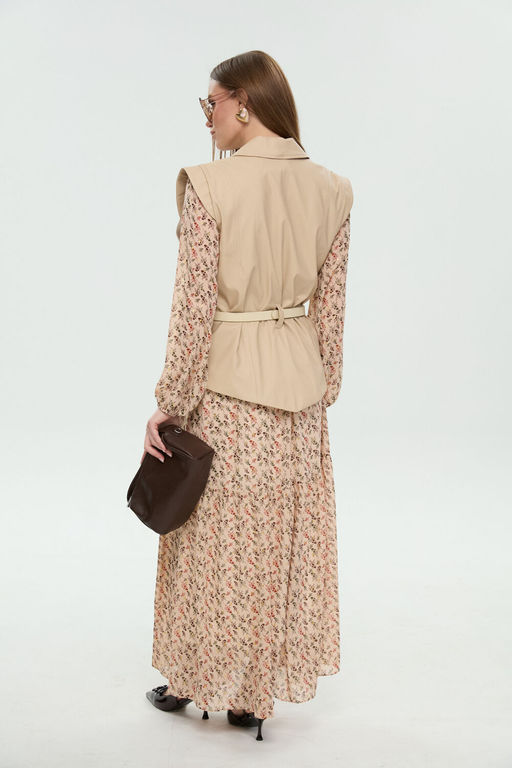 Костюм NIKVA н1046-1 крем-брюле и бежевый мультиколор