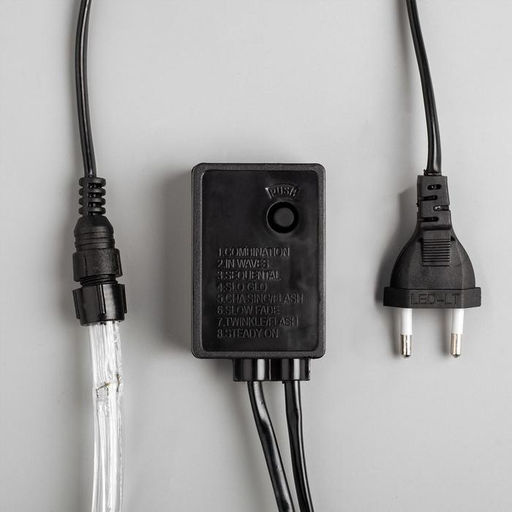 Световой шнур Luazon Lighting 10 мм, IP65, 10 м, 24 LED/м, 220 В, 8 режимов, свечение тёплое белое  фото 5