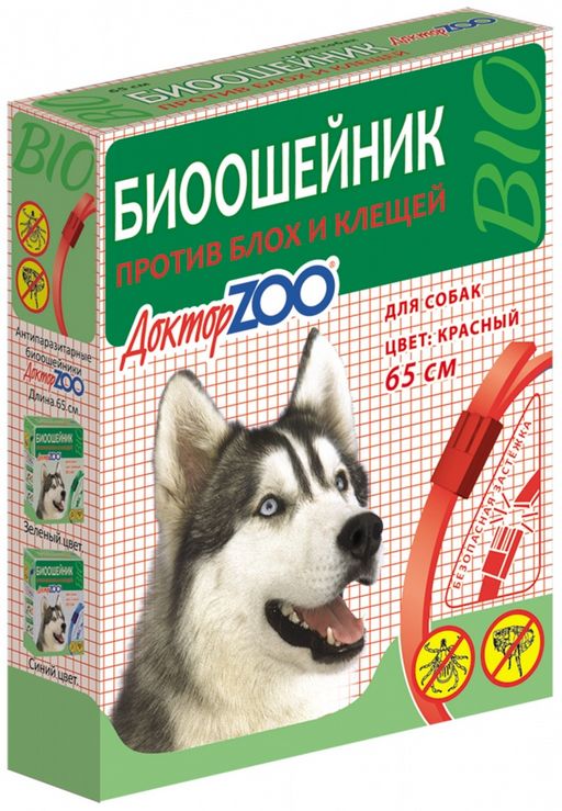 Ош. Доктор ZОО БИО от блох д\собак КРАСНЫЙ