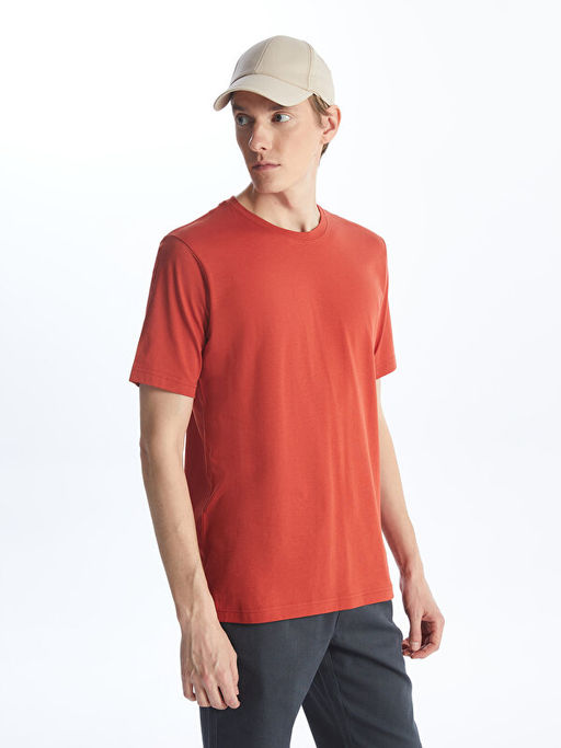 Bisiklet Yaka Penye Erkek Ti??rt