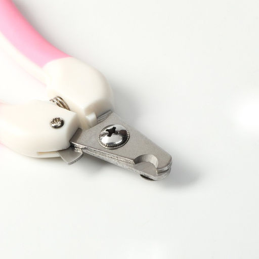 Когтерез боковой средний эргономичный, отверстие 11 мм, розовый с белым - Пижон фото 3