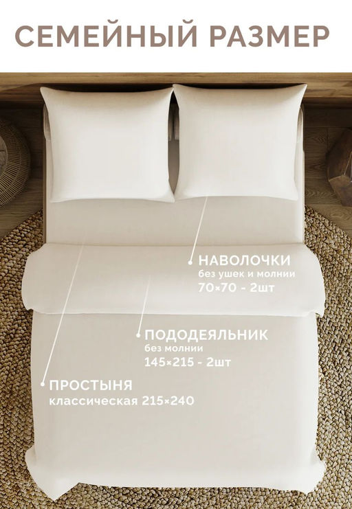 Постельное белье Геометрика поплин Семейный (2 пододеяльника) - Ecotex фото 9