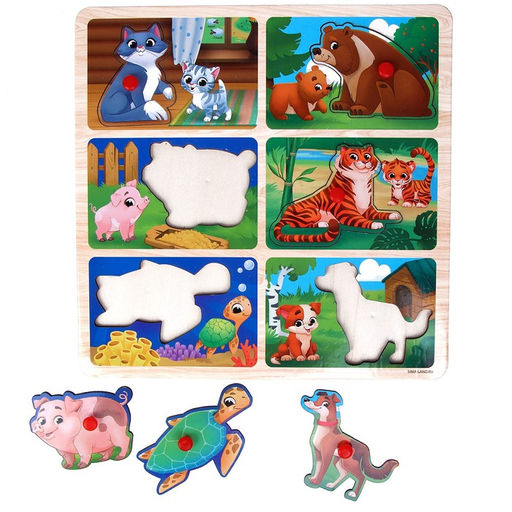 Рамка - вкладыш Мама и малыши - Лесная мастерская фото 6